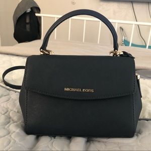 Ava extra small Saffiano leather crossbody.